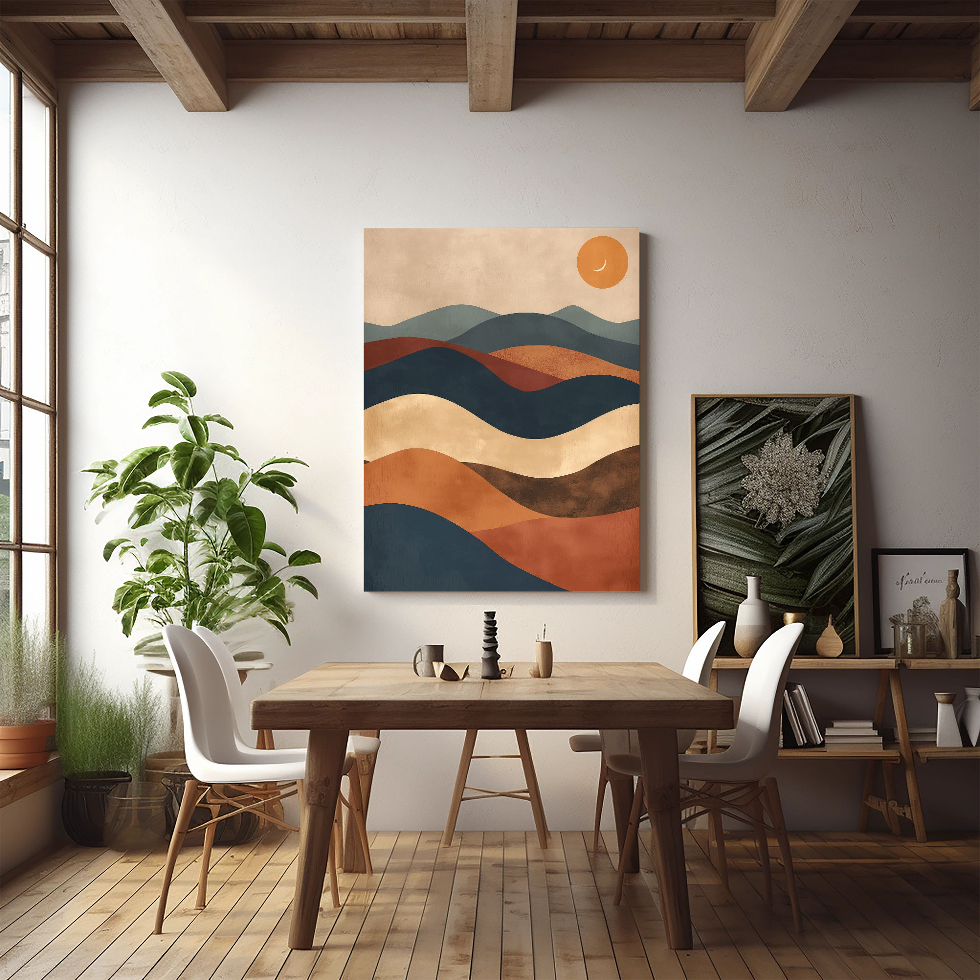 Bohemian Abstract Mountain Scene - PrintKloud