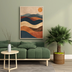 Bohemian Abstract Mountain Scene - PrintKloud