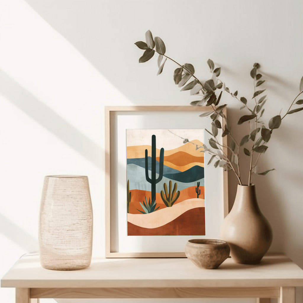 Bohemian Desert Oasis Wall Art - PrintKloud
