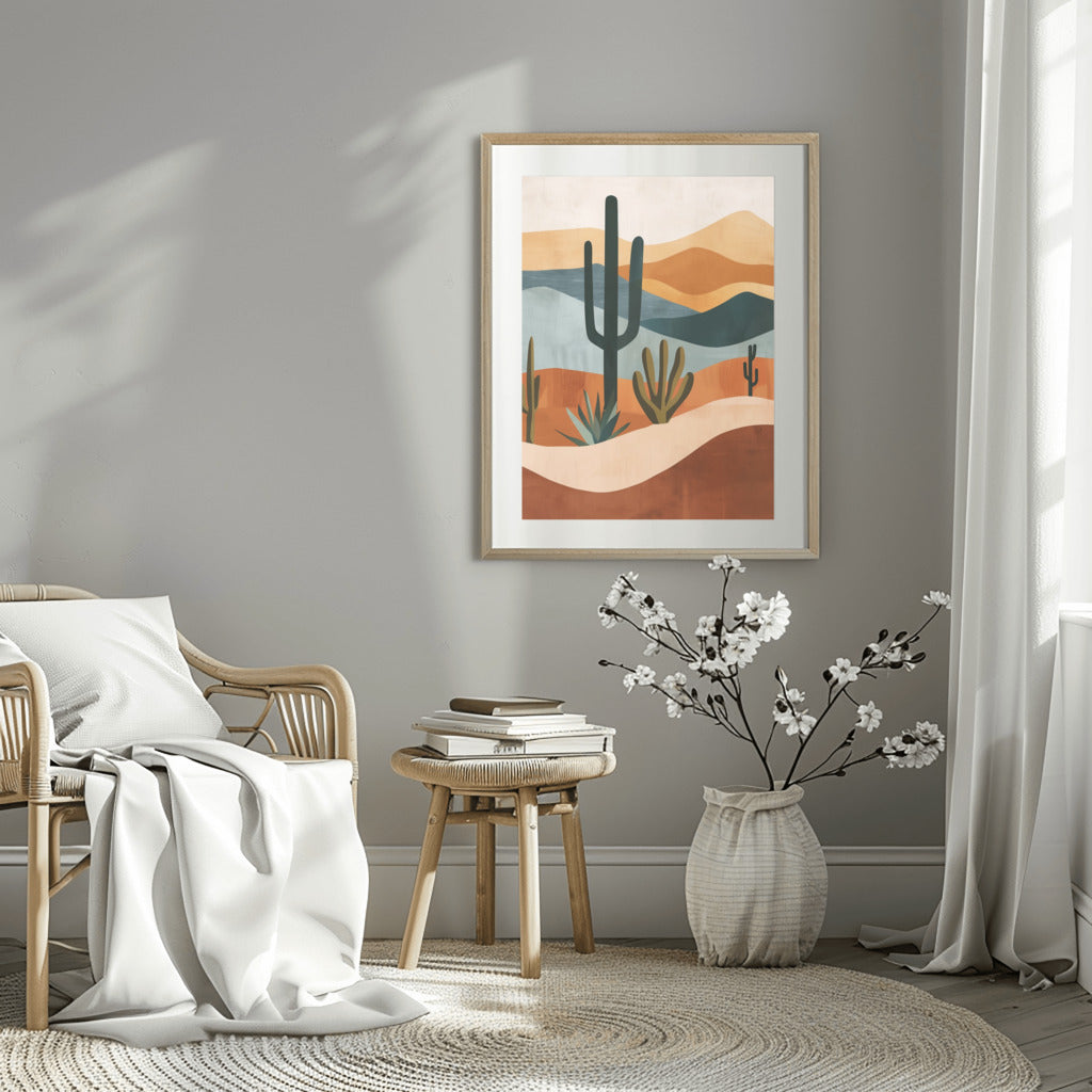 Bohemian Desert Oasis Wall Art - PrintKloud