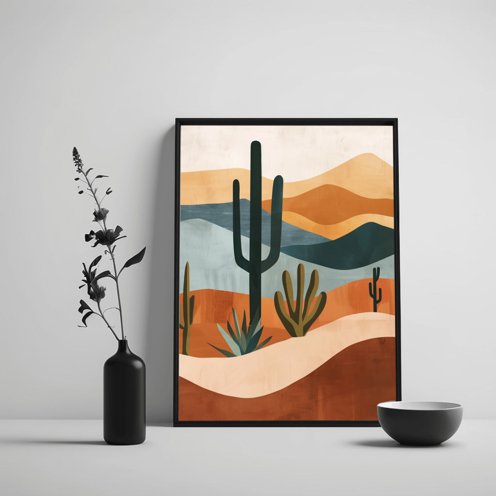 Bohemian Desert Oasis Wall Art - PrintKloud