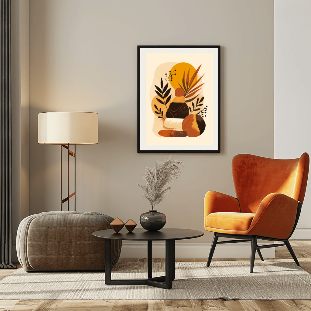 Bohemian Pots Abstract Art - PrintKloud
