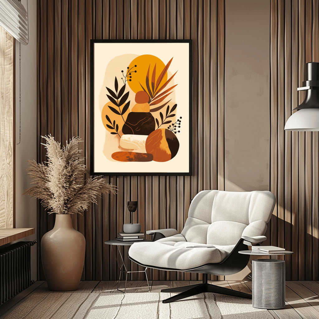 Bohemian Pots Abstract Art - PrintKloud