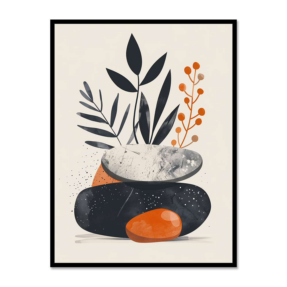 Bohemian Pebble Harmony Wall Art