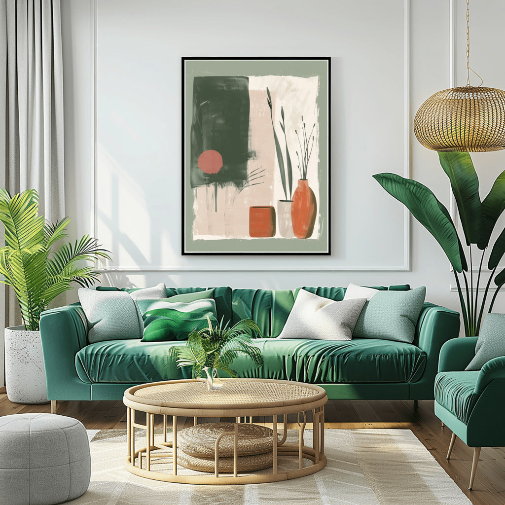 Green Boho Pottery Bliss - PrintKloud