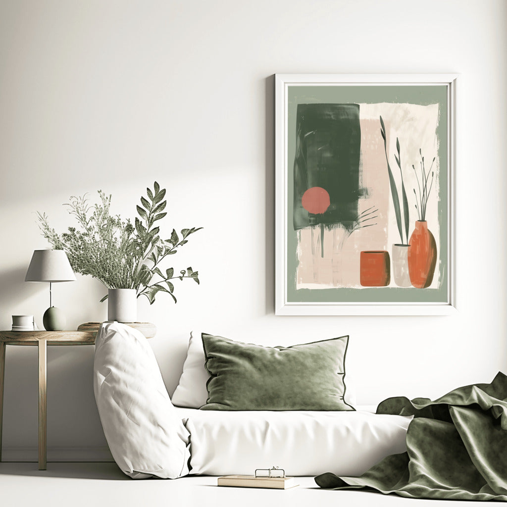 Green Boho Pottery Bliss - PrintKloud
