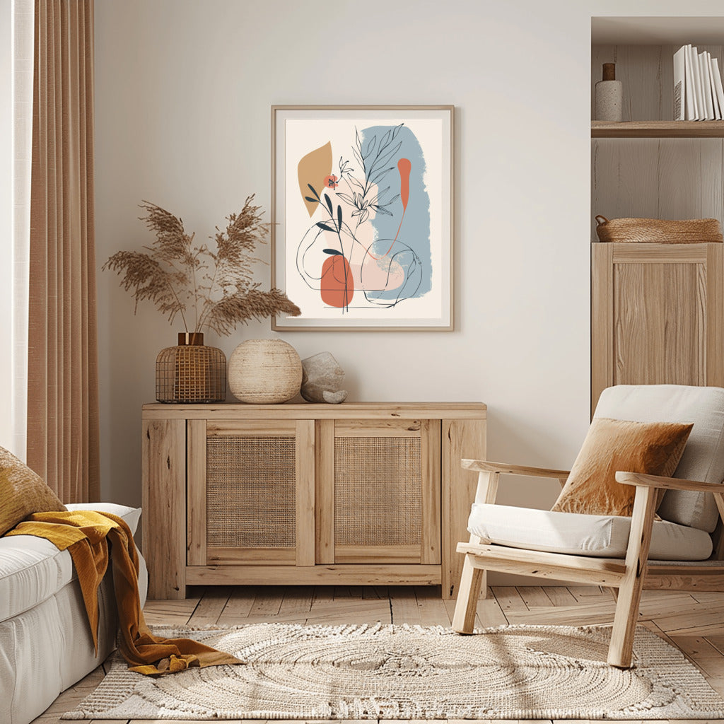 Bohemian Line Art Serenity - PrintKloud