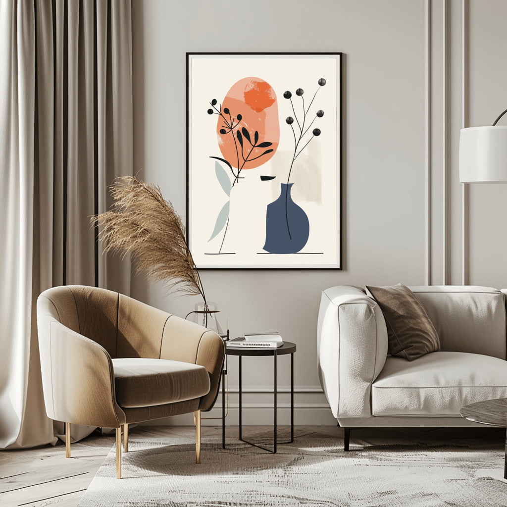 Bohemian Pottery and Foliage - PrintKloud