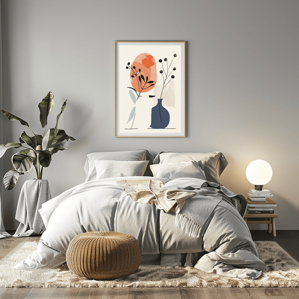 Bohemian Pottery and Foliage - PrintKloud