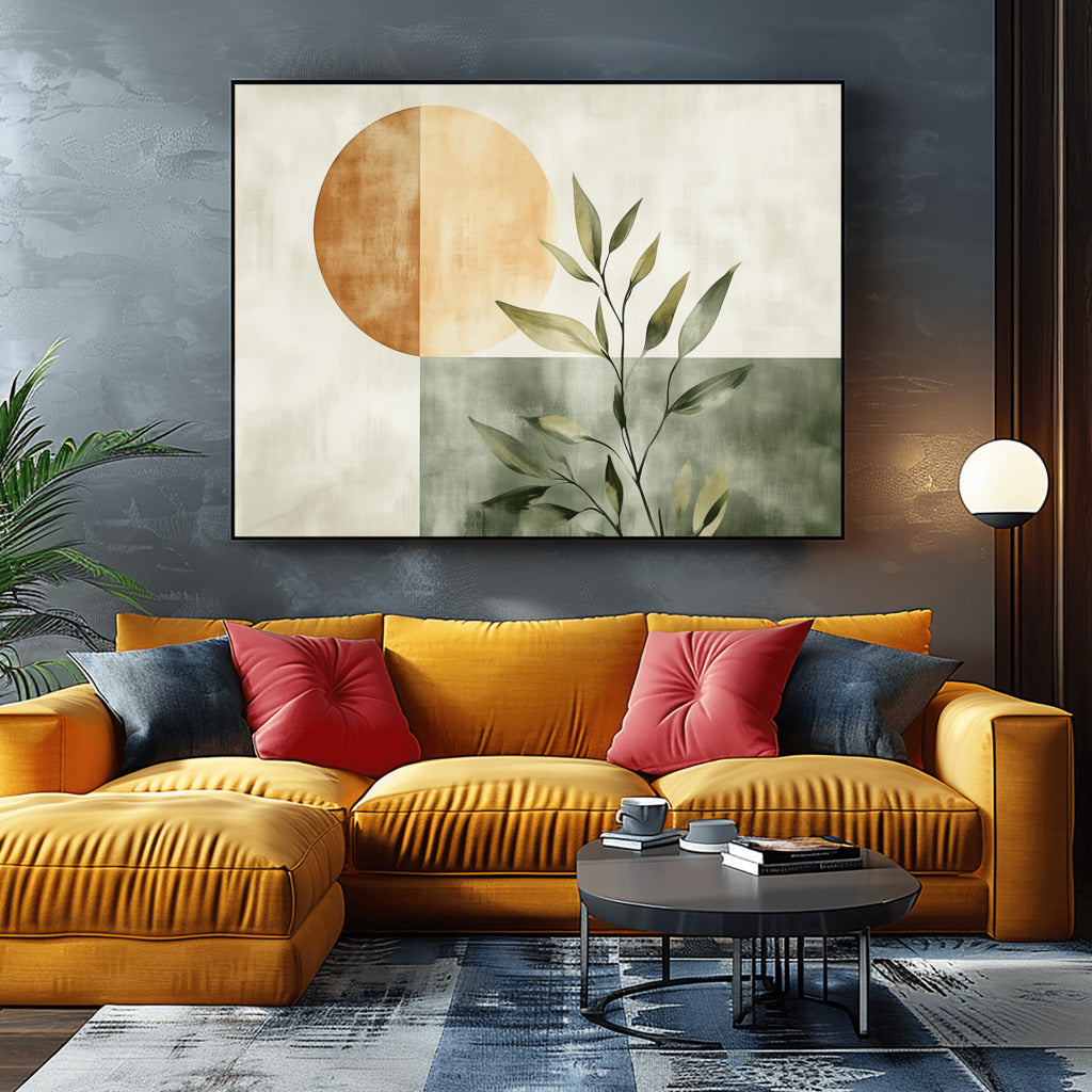 Rustic Harmony Abstract Earthy Boho Balance