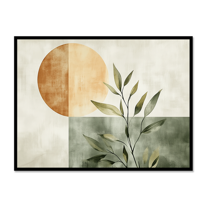 Rustic Harmony Abstract Earthy Boho Balance