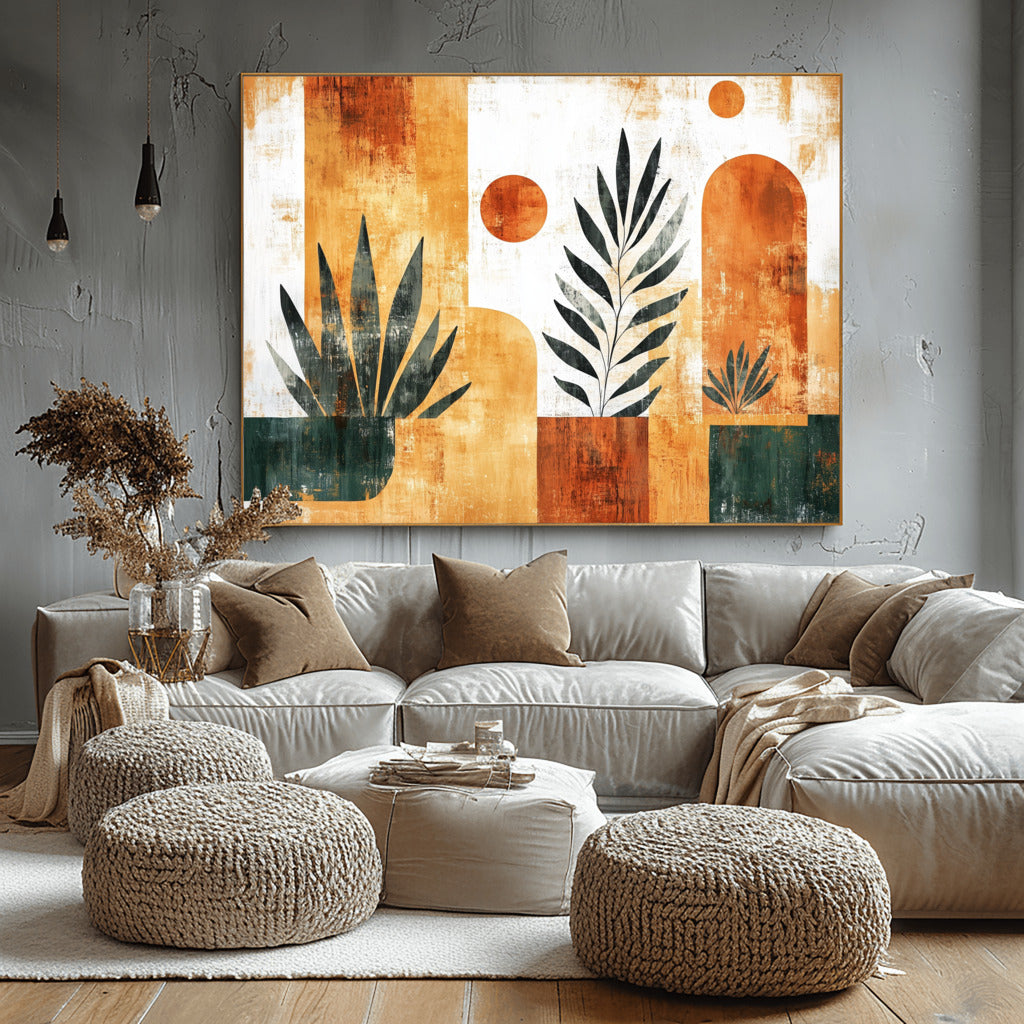 Boho Breeze Earthy Abstract Patterns