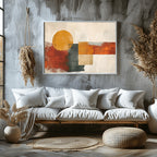 Earthen Echoes Boho Abstract Harmony