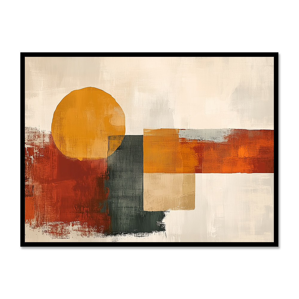 Earthen Echoes Boho Abstract Harmony