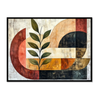 Mid-Century Boho Vibes: Pots and Leaves Acrylic
