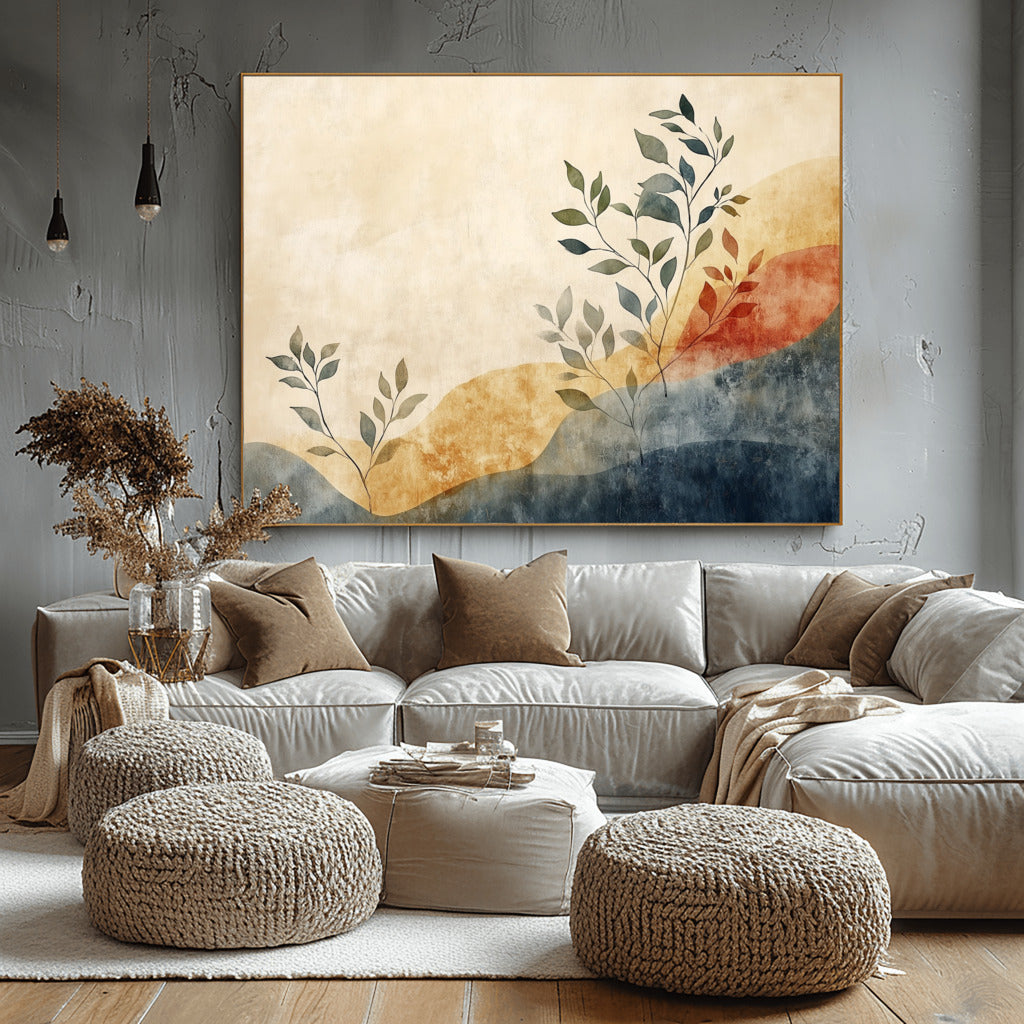 Boho Bliss: Abstract Leaves Art