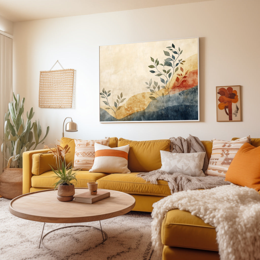 Boho Bliss: Abstract Leaves Art