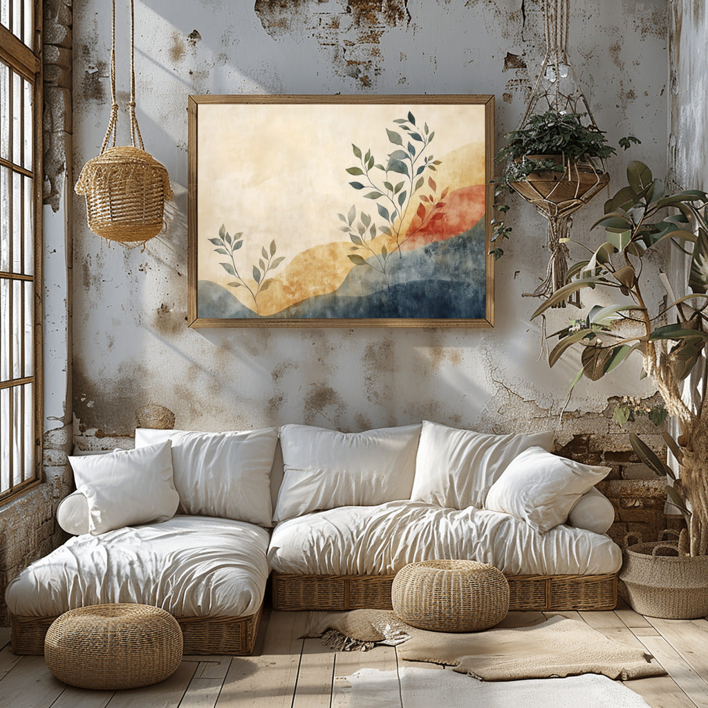 Boho Bliss: Abstract Leaves Art