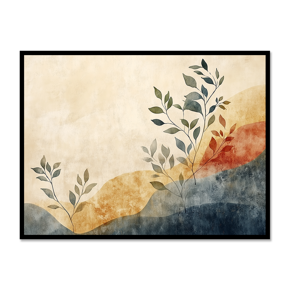 Boho Bliss: Abstract Leaves Art
