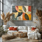 Leafy Dreams: Boho Abstract Elegance