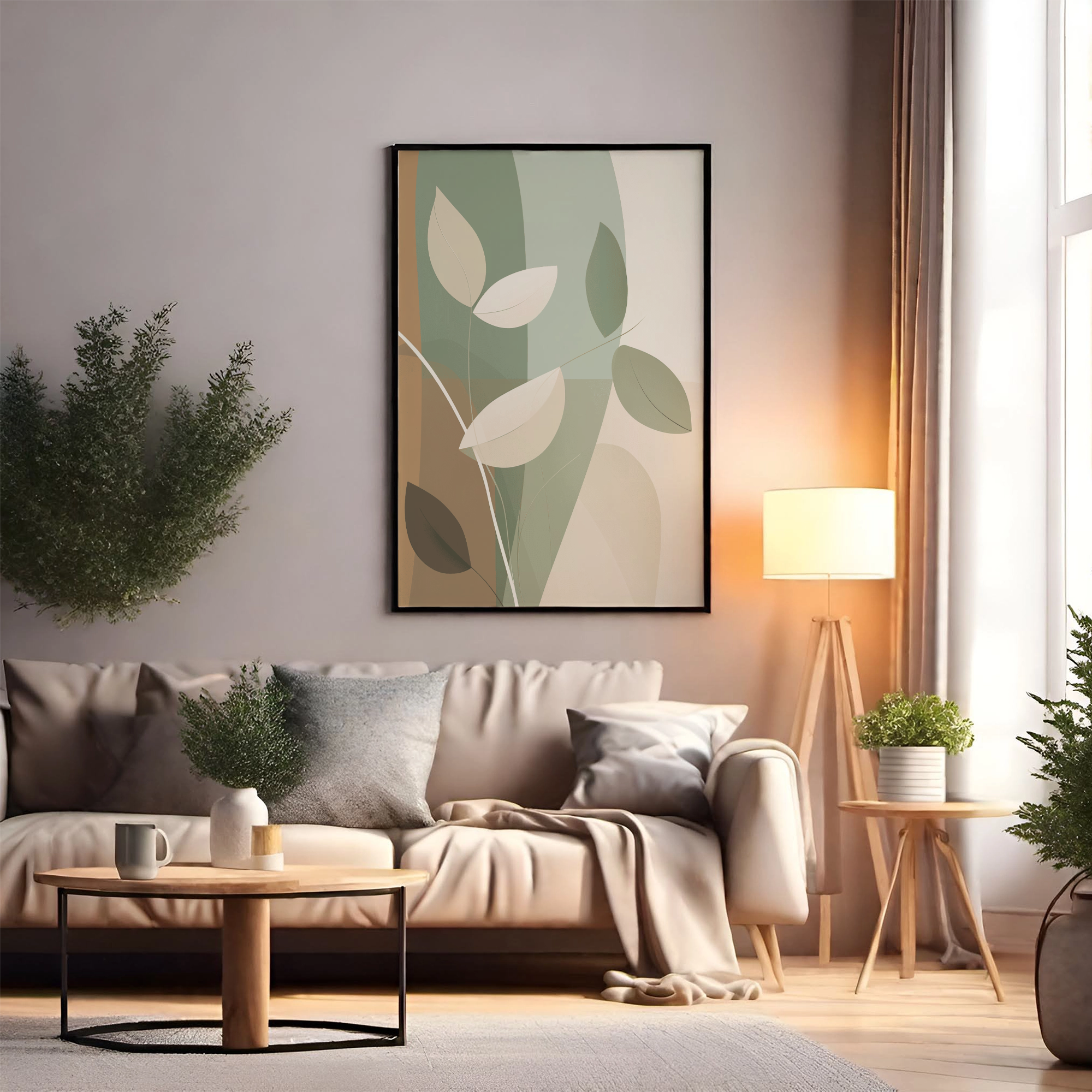 Simple Botanical Leafy Patterns - PrintKloud