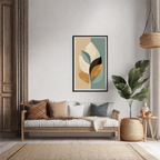 Minimalist Botanical Leaf Harmony - PrintKloud
