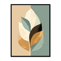 Botanical Leaf Harmony Canvas for Living Room
