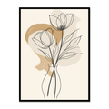 Minimalist Botanical Line Design Canvas for Study