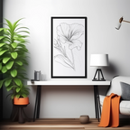 Line Art Botanical Harmony - PrintKloud