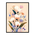 Vibrant Bloom Essence Canvas for Living Room