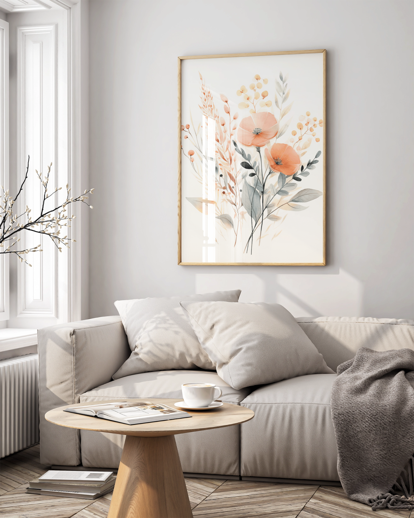 Pastel Botanical Harmony - PrintKloud