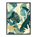 Verdant Leaf Harmony Canvas for Living Room