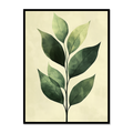 Leaf Simplicity Minimalist Canvas for Living Room