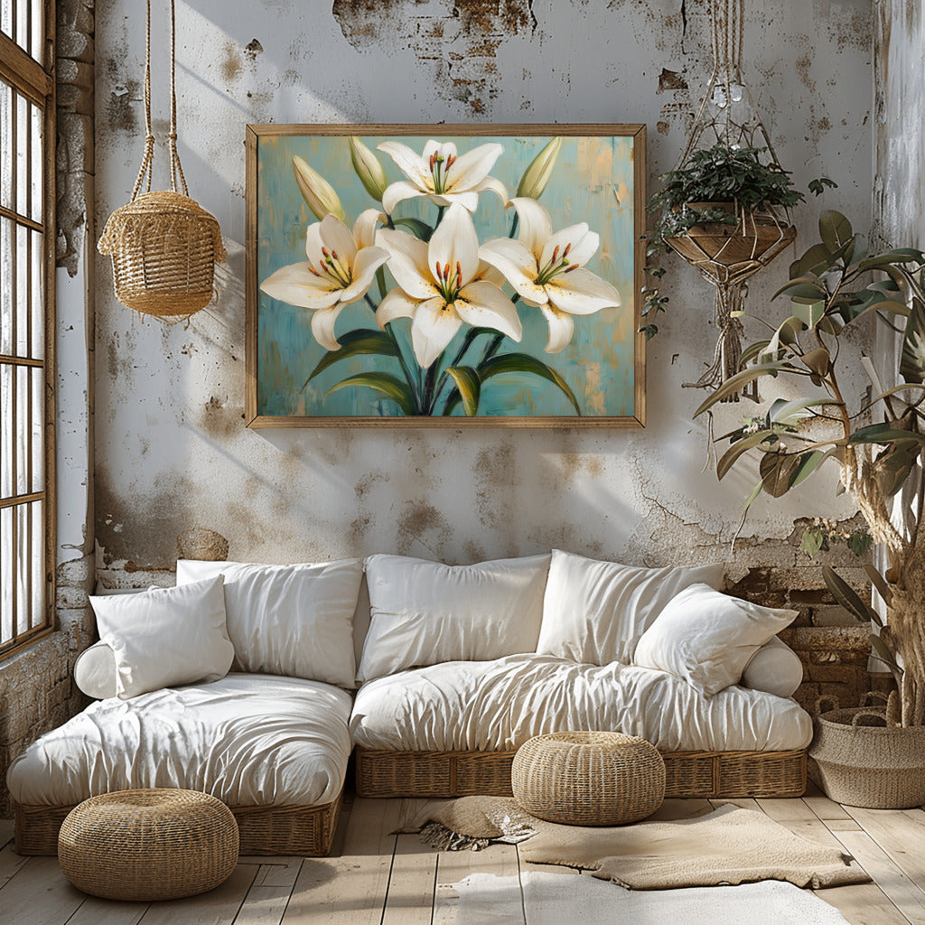 Serene Lily Acrylic Flow
