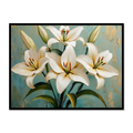 Serene Lily Acrylic Canvas for Bedroom