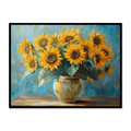 Sunflower Radiant Glow Acrylic Canvas for Living Room