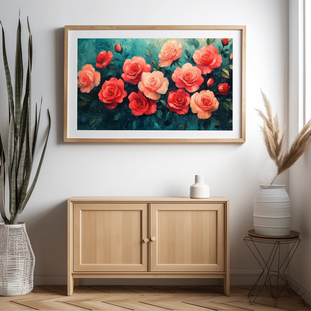 Rose Glow in Acrylic Dreams