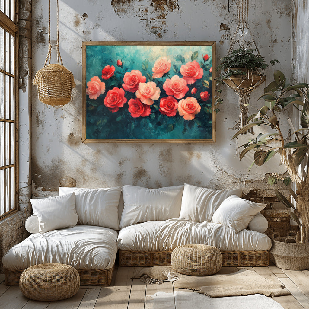 Rose Glow in Acrylic Dreams