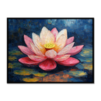 Vibrant Lotus: Acrylic Bloom