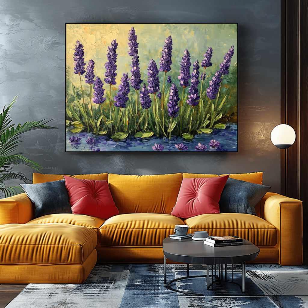 Lavender Dreams: Acrylic Blooms