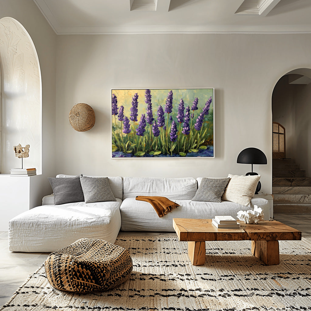 Lavender Dreams: Acrylic Blooms