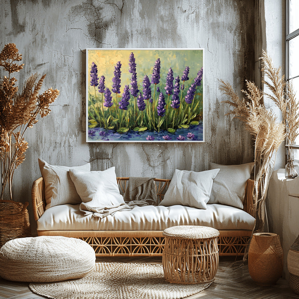 Lavender Dreams: Acrylic Blooms