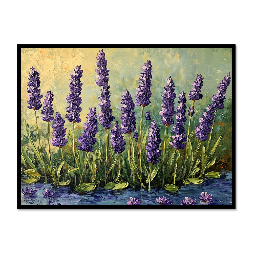 Lavender Dreams: Acrylic Blooms