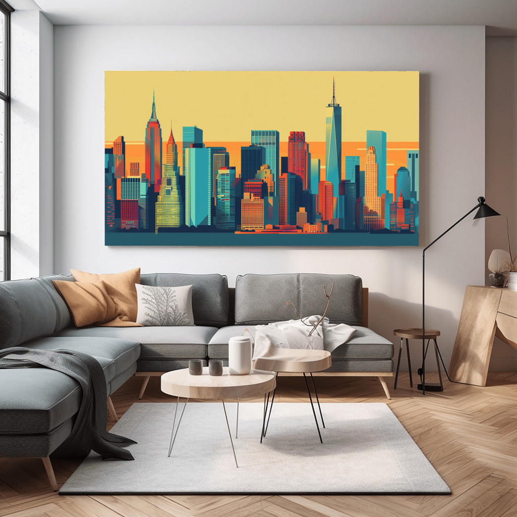 Iconic NYC Skyline Art - PrintKloud