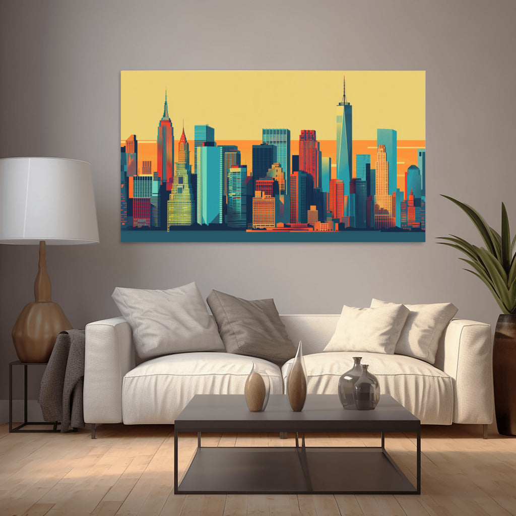 Iconic NYC Skyline Art - PrintKloud