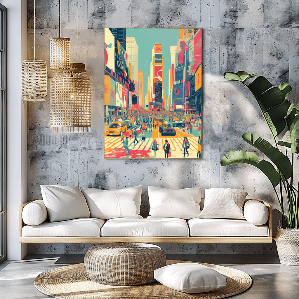 Times Square Lights Cityscape Print - PrintKloud