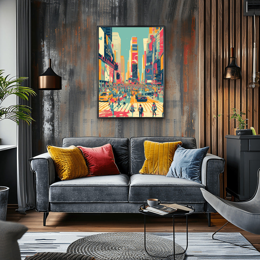 Times Square Lights Cityscape Print - PrintKloud