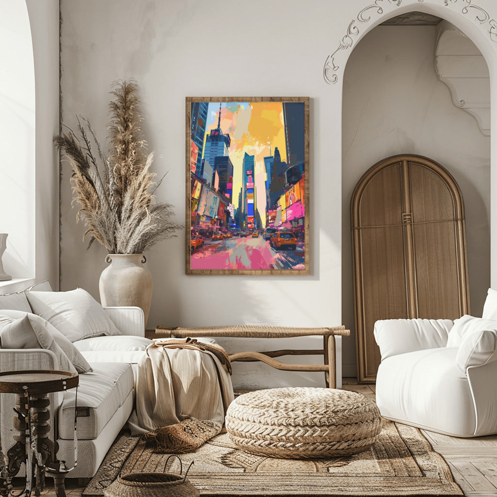 Times Square Pop Wall Art - PrintKloud