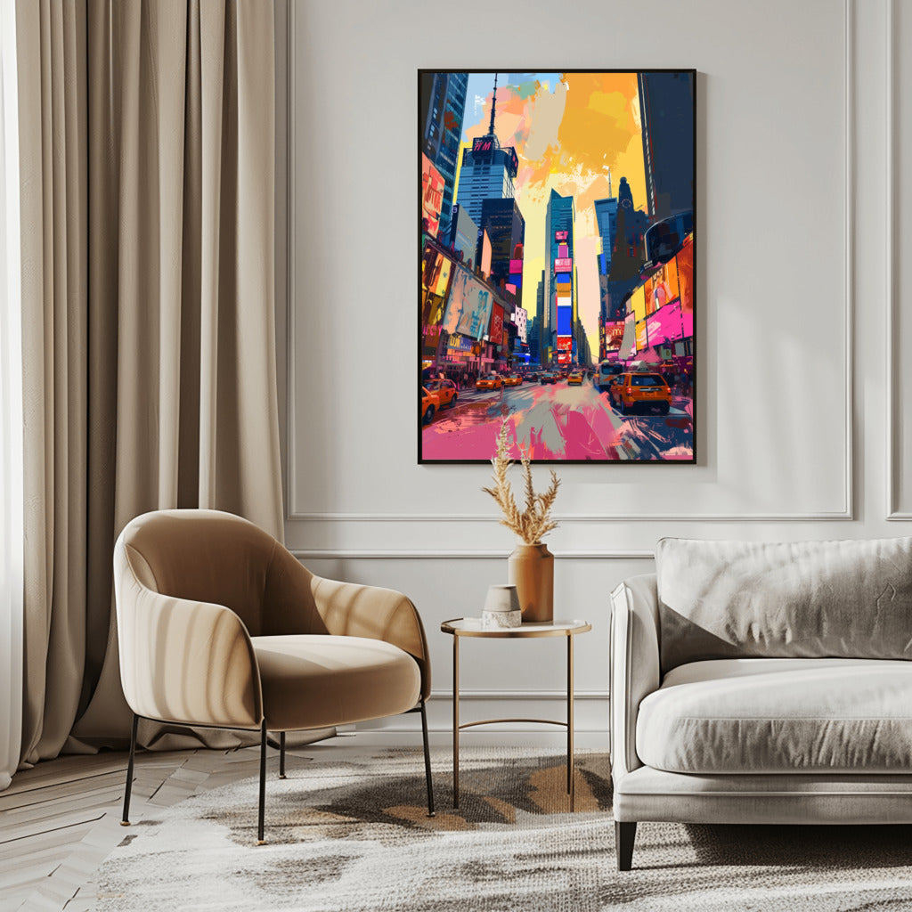 Times Square Pop Wall Art - PrintKloud