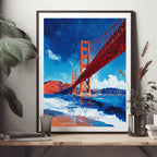 Golden Gate Dreams: Watercolor Serenity